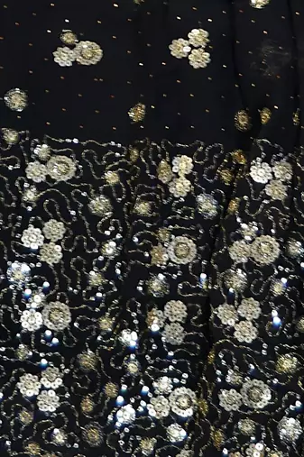 Designer Black Sequins Embroidered Lehenga Set
