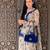 Multicolor faux georgette embroidered palazzo set