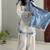 White rayon embroidered farshi salwar set
