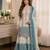Multicolor georgette embroidered palazzo set