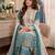 Multicolor georgette embroidered palazzo set