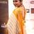 Off white art silk woven saree with zari work