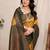 Yellow art silk woven saree with zari work