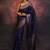 Royal blue art silk woven saree with zari work