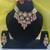 PINK COLOR gold plated kundan choker bridal necklace earrings jewelry set