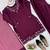 Wine american silk blend palazzo suit set with tibby silk dupatta