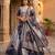 grey silk blend printed fashion lehenga-choli