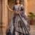 grey silk blend printed fashion lehenga-choli