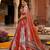 orange silk blend printed fashion lehenga-choli