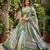 green silk blend printed fashion lehenga-choli