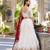 white silk blend embroidered traditional lehenga-choli