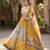 yellow silk blend printed fashion lehenga-choli