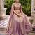 purple silk blend embroidered traditional lehenga-choli