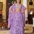 purple georgette embroidered traditional lehenga-choli