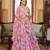 pink georgette embroidered traditional lehenga-choli