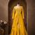 yellow silk blend embroidered traditional lehenga-choli