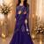 purple silk blend embroidered traditional lehenga-choli
