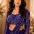 purple silk blend embroidered traditional lehenga-choli