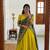 yellow silk blend woven traditional lehenga-choli