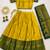 yellow silk blend woven traditional lehenga-choli