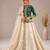 cream silk blend embroidered traditional lehenga-choli