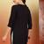 Women coffee brown ethnic motifs embroidered chikankari liva a-line short kurti