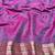 Blue zari woven banarasi silk traditional saree with blouse piece