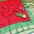 Orange zari woven banarasi silk traditional saree with blouse piece