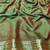 Orange zari woven banarasi silk traditional saree with blouse piece