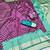 Wine zari woven banarasi silk traditional saree with blouse piece