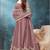 CORDING WORK MAUVE NET GOWN 