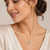 Pearl cluster pendant necklace with gold-tone chain
