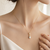 Freshwater pearl drop pendant necklace with gold-tone chain