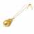 Golden south sea baroque pearl pendant necklace with gold chain