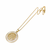 Tree of life round pendant necklace with mother of pearl