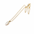 Pearl pendant necklace with gold-tone chain, white