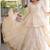 Off-White Cream Cotton Gota Patti Peplum Top with Flared Tiered Sharara Suit