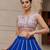 royal blue rayon plain lehenga choli