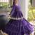 Purple Cora Cotton Gota-Patti & Lace work Peplum Blouse With Flared Lehenga