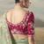 Pista  designer border with designer blouse wedding wear saree