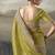 Light pear designer border with designer blouse wedding wear saree