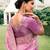 Ethnic magenta multi work  viscose saree with unstitched blouse