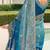 Nevy blue shaded resham & zari embroidery  viscose saree with unstitched blouse