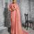  pink multi thread work tissue silk saree with unstitched blouse
