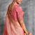  pink multi thread work tissue silk saree with unstitched blouse