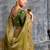 Light weight pista multi work tissue silk saree with unstitched blouse