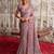  levender multi thread work  viscose tissue saree with unstitched blouse