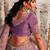  levender multi thread work  viscose tissue saree with unstitched blouse