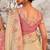  pink shaded resham & zari embroidery  viscose tissue saree with unstitched blouse