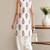 White elegant floral printed kurta set with contemporary styling & effortless charm
